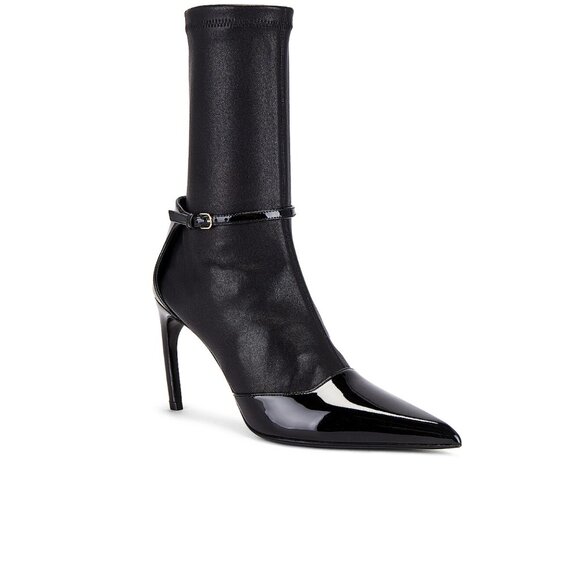 Ferragamo Britt Mid-calf Stiletto Boots - Pointed Toe Black - US 11 / EU 41 NIB - Picture 9 of 12